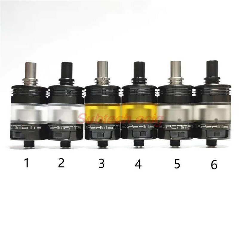 newest Experment 3 MTL RTA Rebuildable Tank 22mm 2.5ml single coil top fill vape tank atomizer VS Patibulum rta tank: black 1