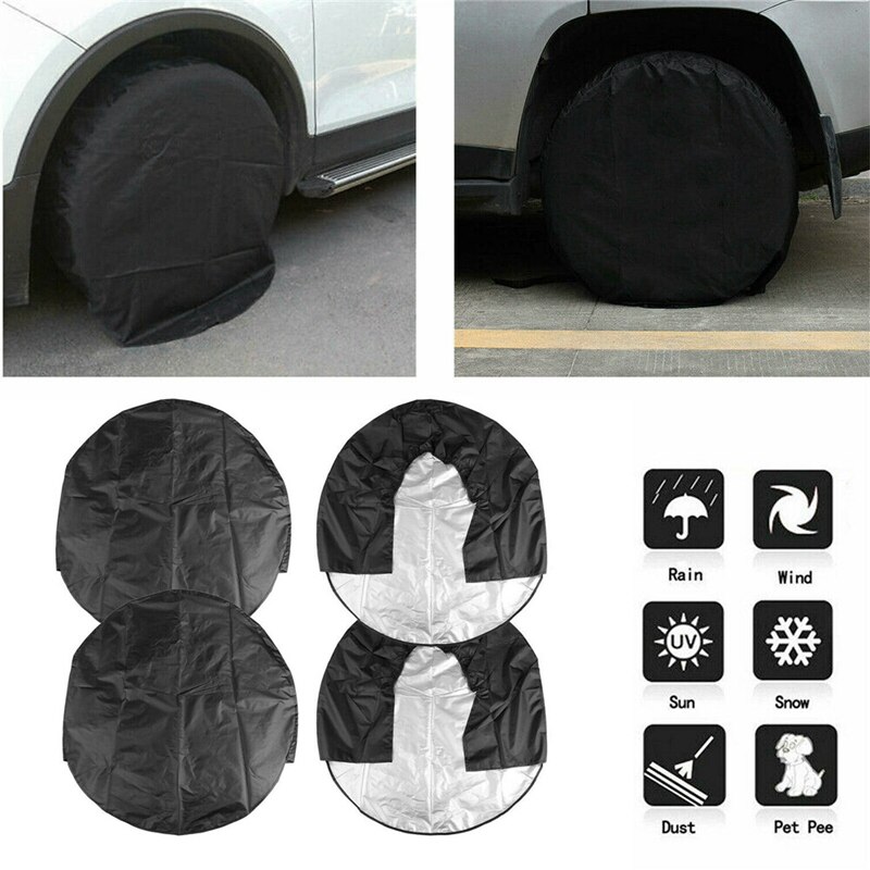 Wodoodporne pokrowce na opony zestaw cztery koła i opony RV przyczepa obozowicz osłona przeciwsłoneczna 32 Cal
