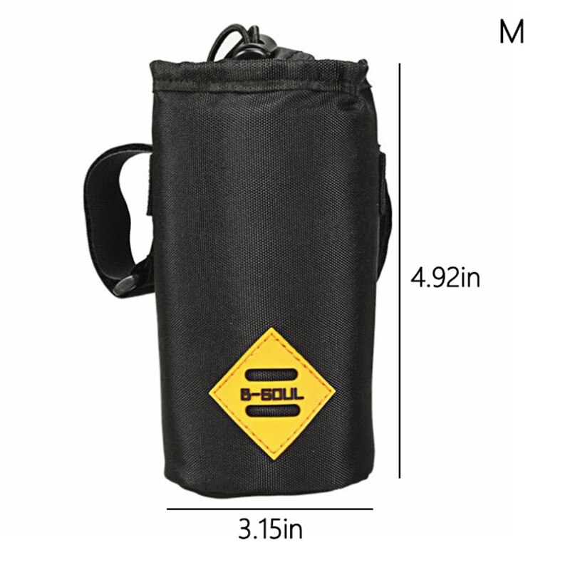 Fiets Stuur Water Fles Tas Lederen Pu Fietsen Waterkoker Zak Waterdichte Mtb Racefiets Stuur Opslag Pouch Fiets Accessoires: B-12.5x8cm