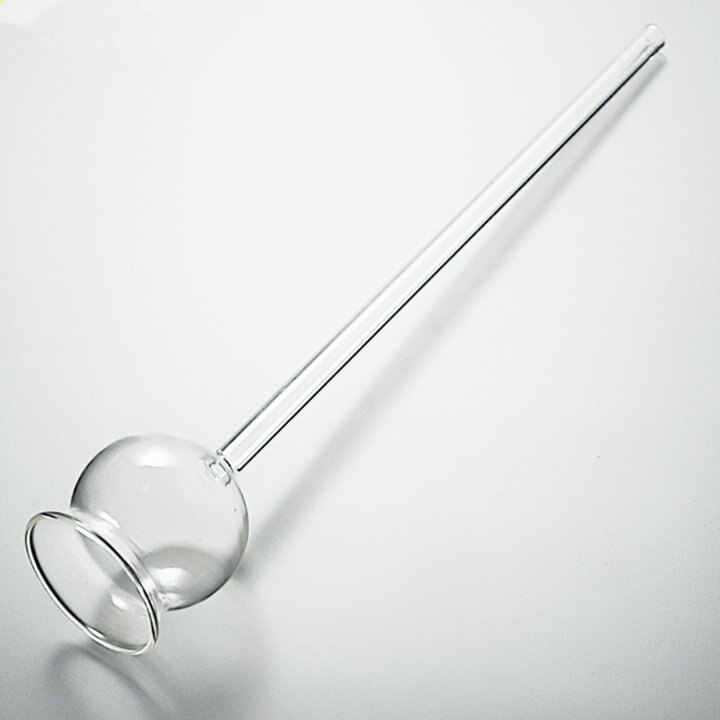 Embudo de seguridad de vidrio de una pieza con cuello largo recto/de una bola/doble bola para instrumento de enseñanza de productos químicos y laboratorio