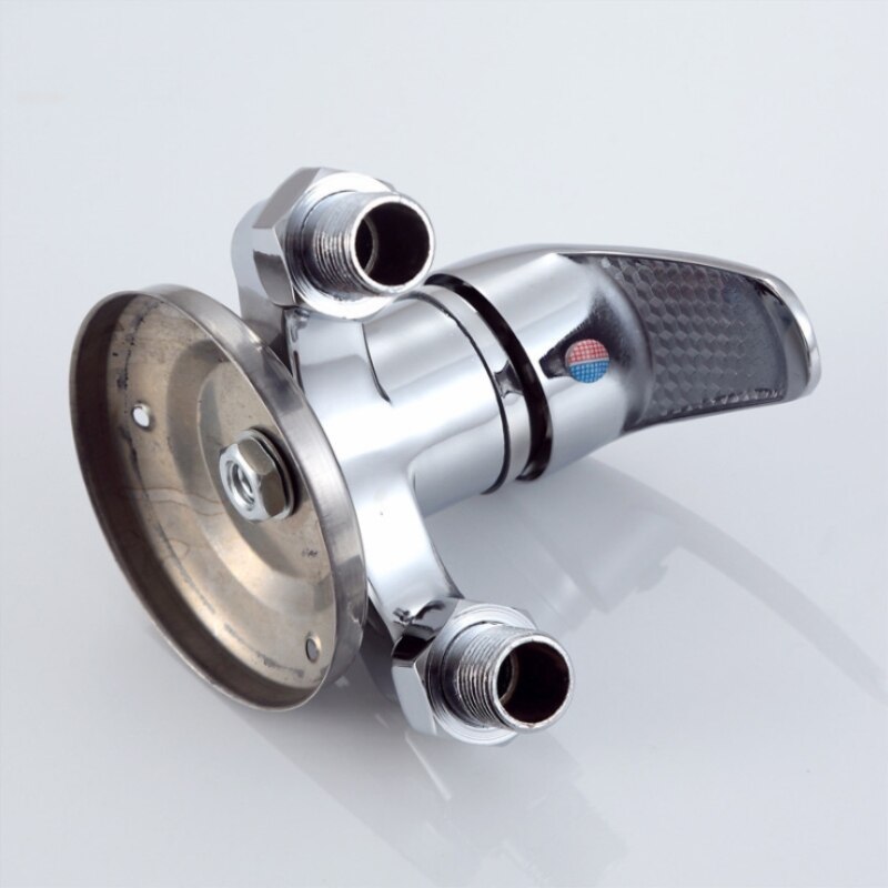 DONYUMMYJO 1pc Wall Mounted Triangular Shape Bathroom Shower Faucet and Cold Tap