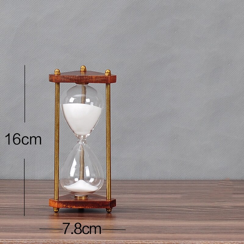 Solid Wood Time Hourglass Timer 30 Minutes Home Living Room Decorations Birthday Accessories Crafts Sand Clock: a