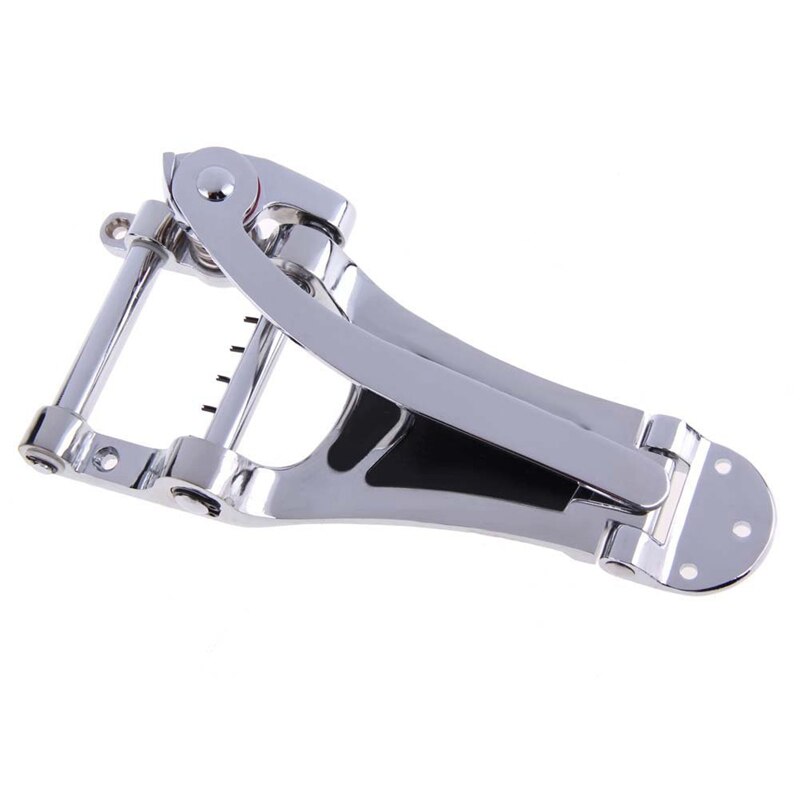 Silver Tremolo Vibrato Bridge Tailpiece Hollow body Archtop for Les Paul Guitar: Default Title