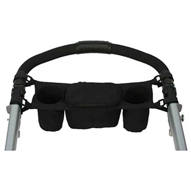 Baby Kinderwagen Organizer Abnehmbare Hängen Eintritt Baby Kinderwagen Zubehör Wagen Kinderwagen Rollstuhl Tasche: Schwarz