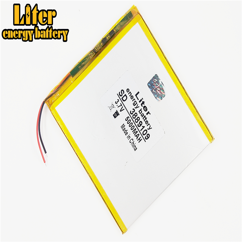 Lithium-Ion Battery - 5000mAh Polymer - 3.7V - Rechargeable - for 7, 8, 9 Inch Tablet PCs