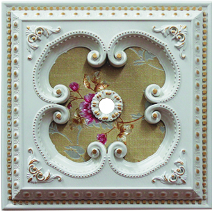 Decogold 60 * 60 cm square Palace ceiling accessory white gold decorative ceiling