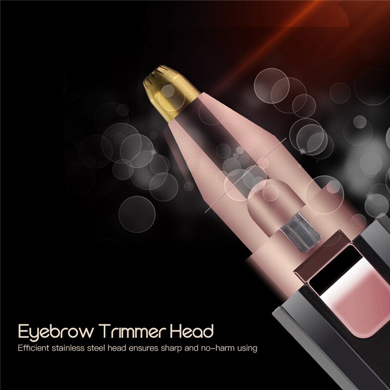 Batterij Aangedreven Elektrische Gezichtshaar Remover Razor Depilator Wenkbrauw Trimmer Bikini Scheermes Gezicht Trimmer Vrouwen Scheren Machine