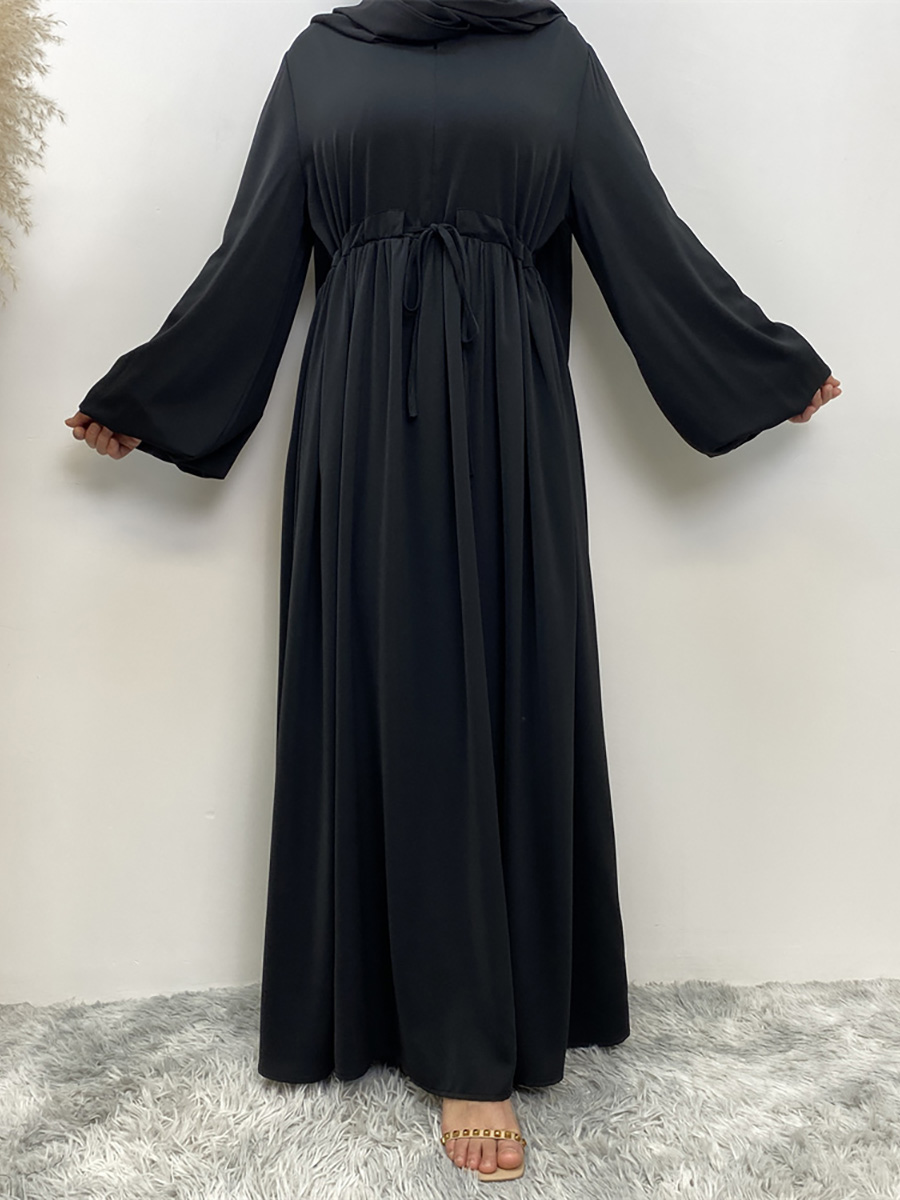 Ramadan Abayas For Women Front Zipper Muslim Hijab Dress Turkey Kaftan Islamic Dresses Hidden Belt Modest Robe Dubai Kimono