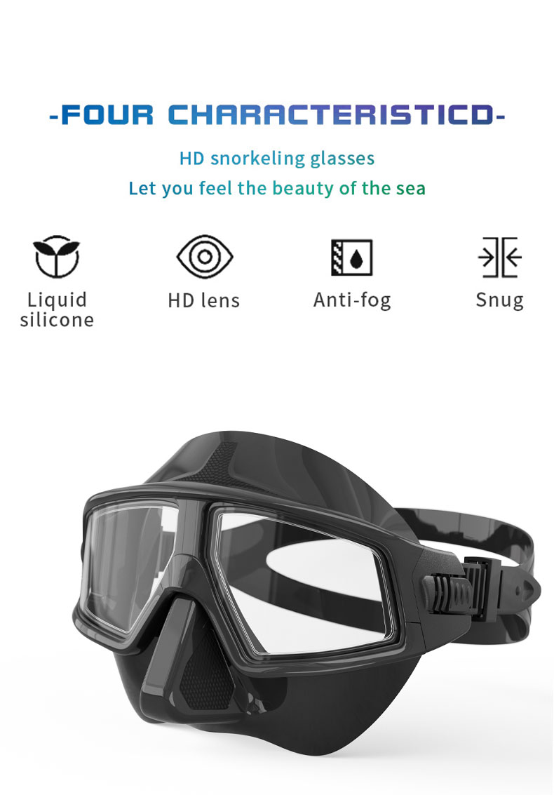 Professionelles Tauchmasken-Set für Erwachsene – HD-Antibeschlag-Linse, UV-Schutz, verstellbare Schnorchel- und Schwimmbrille für Taucher