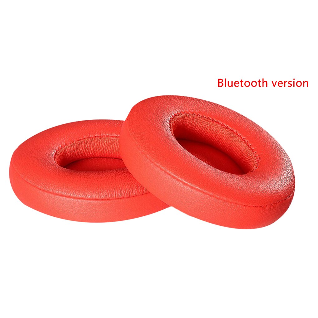Proteinlæder memory foam ørepuder erstatning for beats solo 2/3 hovedtelefon ørepude bluetooth type kablet/bluetooth version: 4
