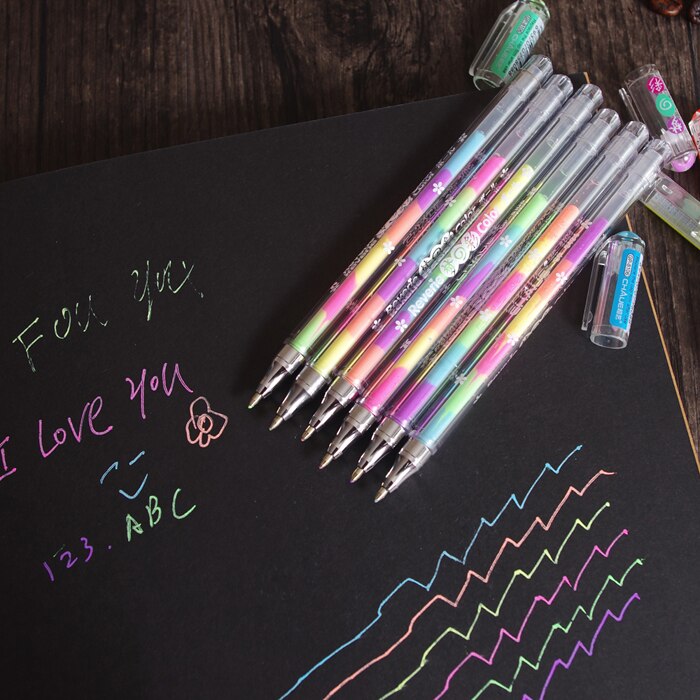 Korean Stationery 6 Pcs Cute Ink 6 Colors Highligh... – Vicedeal
