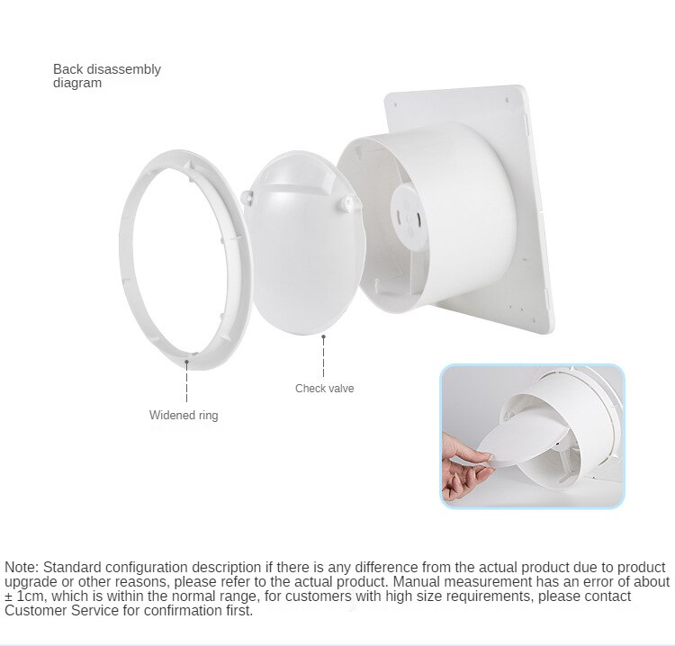 Extractor de aire eléctrico portátil para cocina, Extractor silencioso de pared de 4/6/8 pulgadas, bajo ruido, conducto de ventilación en línea, ventiladores de pared para ático