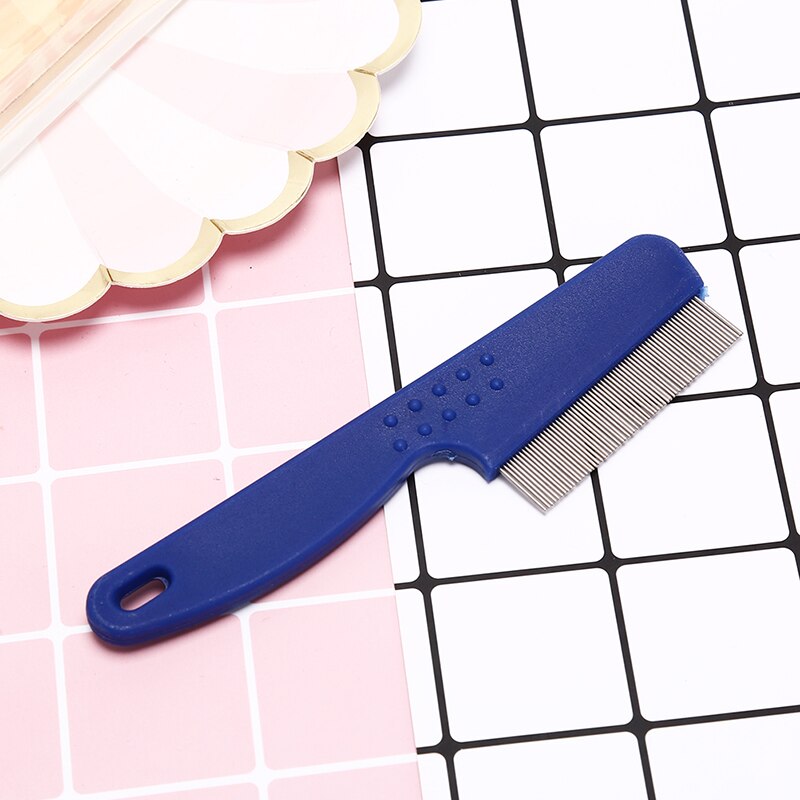 1pc Metal Nit Head Hair Lice Comb High Comfort Head Lice Comb Fine Toothed Flea Flee with Handle For Kids Pet Tool: Default Title