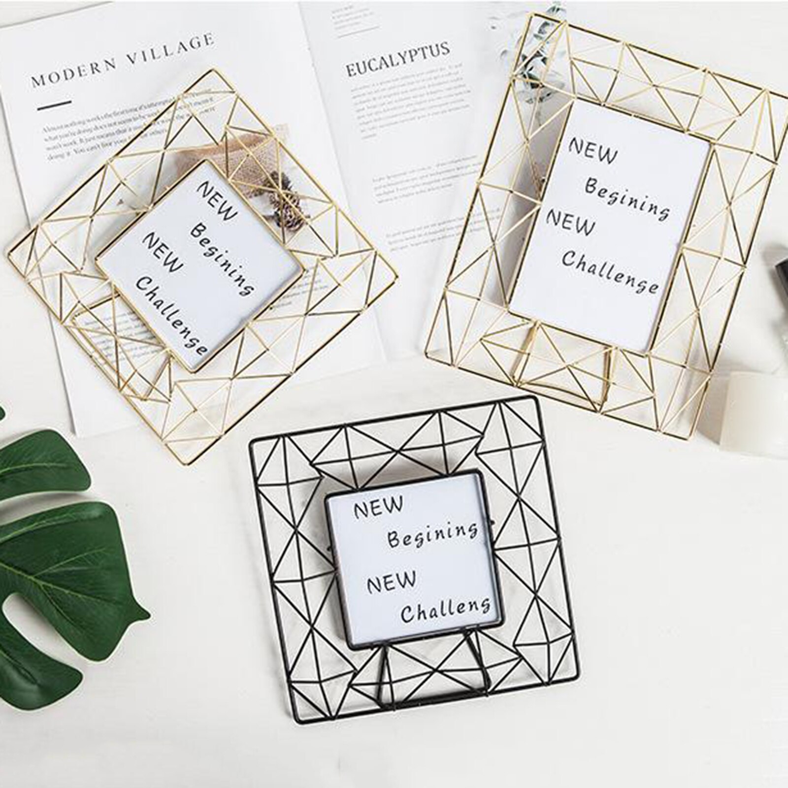 4x6 inch / 4x4 inch Picture Frames Display Pictures for Desk 4 inch black