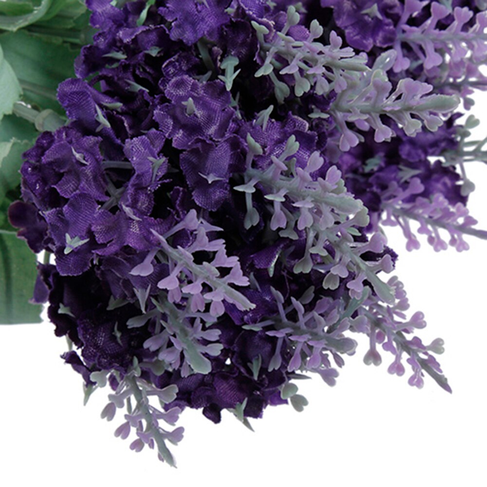 Artificial Flowers Lavender Silk Flower Bouquet Wedding Home Party DIY Decor 10 Heads sztuczne kwiaty decoracion hogar