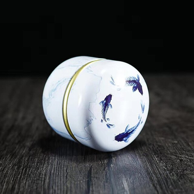 Classical Chinese double-lid tea cans, sealed oval tea cans, suitable for bulk tea, rock candy and coffee: Clear