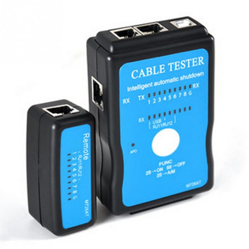 RJ45 RJ11 Portable Auto Scan Cable Tester Breakdown Test With LED Indicator Automatic Shutdown Network Ethernet LAN USB