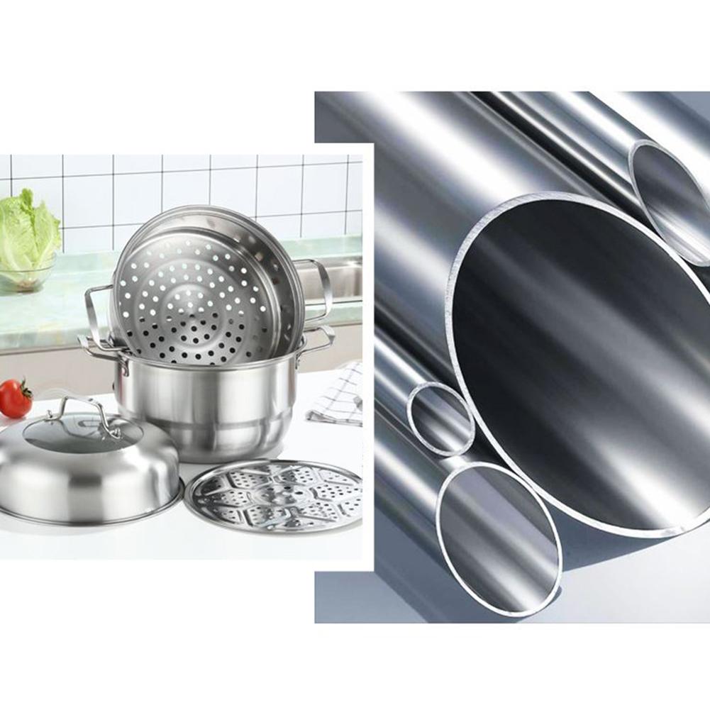 Stainless Steel Steamer Pot Set Heavy Duty Cooking Pot Kitchen Cookware