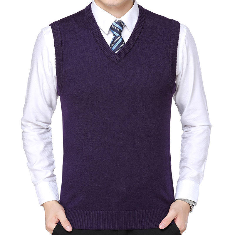 Lässige Pulloverweste für Herren, warm, bequem, Herbst- und Wintermode, Oberbekleidung