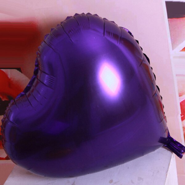 Event feestartikelen Hart folie ballonnen Helium opblaasbare gouden kleur 24inch Bruiloft gunsten 20 stuks/partij: Purple