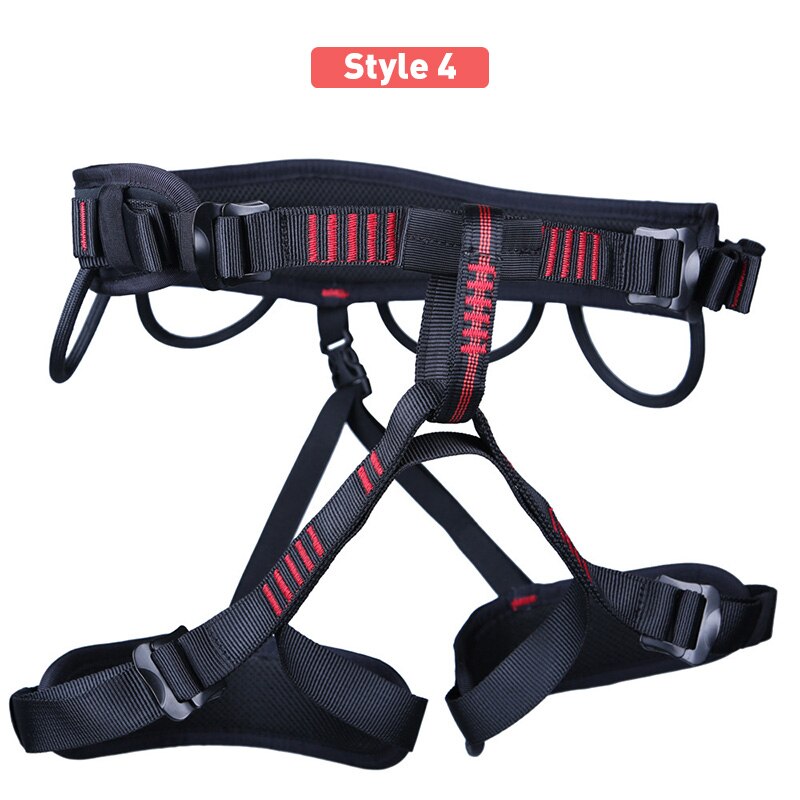 XINDA-cinturón de seguridad para senderismo al aire libre, escalada en roca, medio cuerpo, cinturón de apoyo, arnés de altura, equipo deportivo aéreo: Style 4