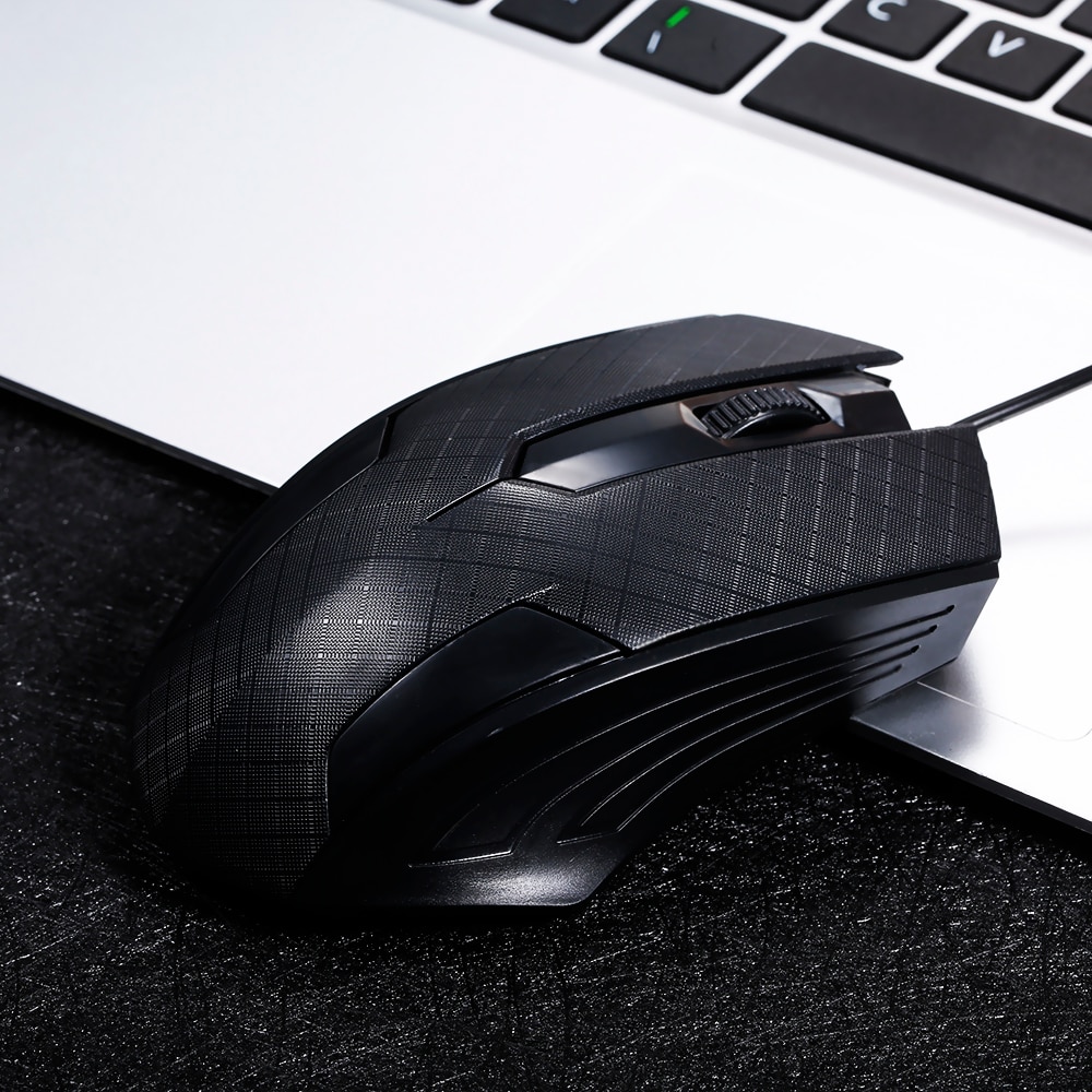 Arealer 1600 dpi Mouse 3-Button USB Optical Wired Gaming Mouse with 1.1M Cord Mice Compatible for Windows 7/8/10/XP MacOS