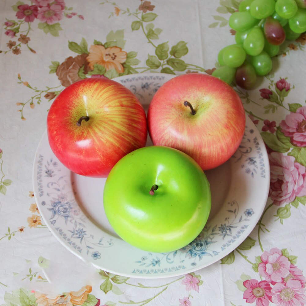 8Pcs Stimulatie Appels Draagbare Decoratieve Nep Creatieve Herbruikbare Nep Appels Voor Foto Prop Wedding Party
