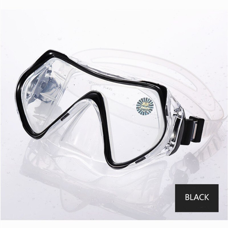 Diving Mask and Snorkel Set - Anti-Fog Goggles - Easy Breath - Swimming Gear: Light Gray