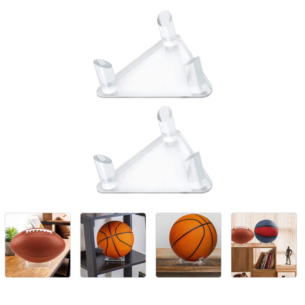 2pcs Ball Stand Sturdy Durable Ball Stand Rack Shelf Holder for Volleyball Rugby Football Soccer: Default Title