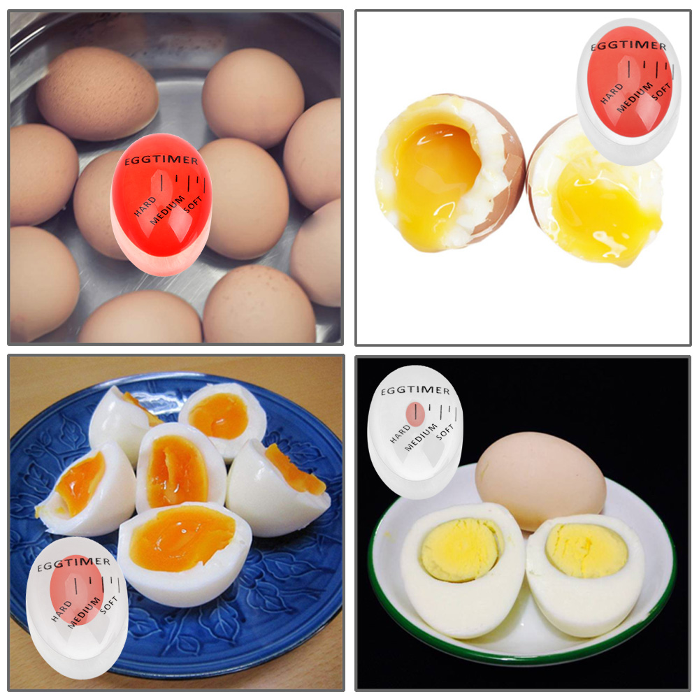 NICEYARD Resin Egg Timer Cooking Tools Egg Boiled Tools Color Changing Gadgets Kitchen Tools