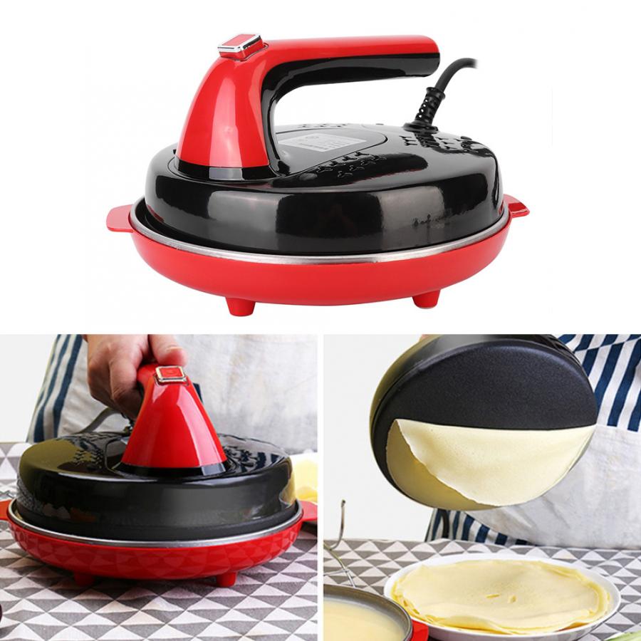 220V Non-stick Electric Crepe Maker Pizza Pancake Baking Pan Griddle Automatic Spring Roll Pie Frying Steak Cooker Roaster