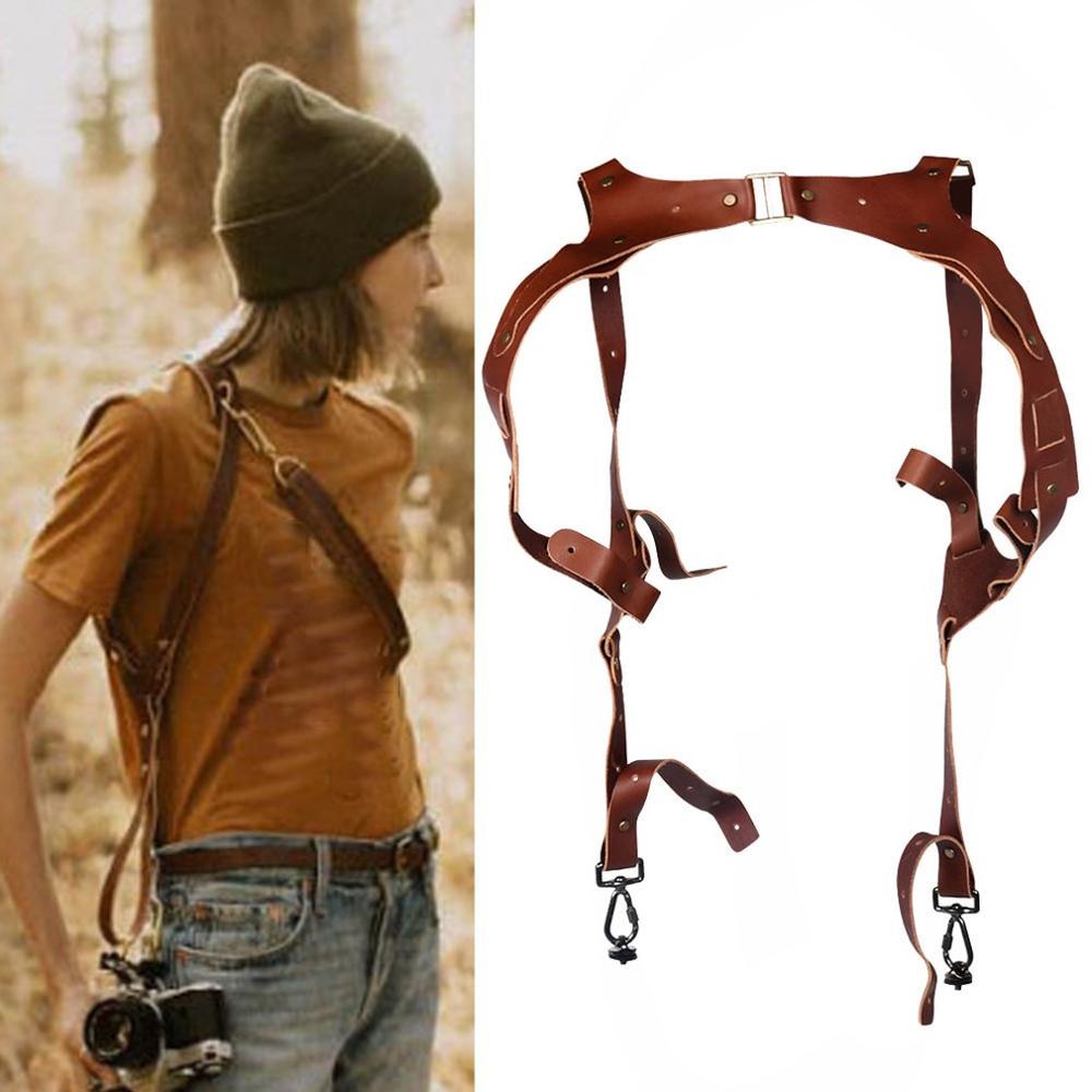 Universal Multifunctional Leather Camera Strap Endure Abrasion Anti-Breakage Compact And Lightweight Adjustable