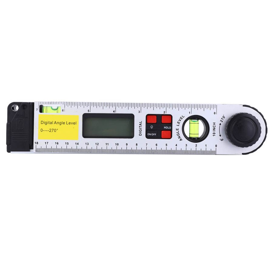 Digital Angle Ruler 0 ~ 270 ° Digital Infrared Protractor Electronic Level Inclinometer Angle Ruler 250mm Gauge