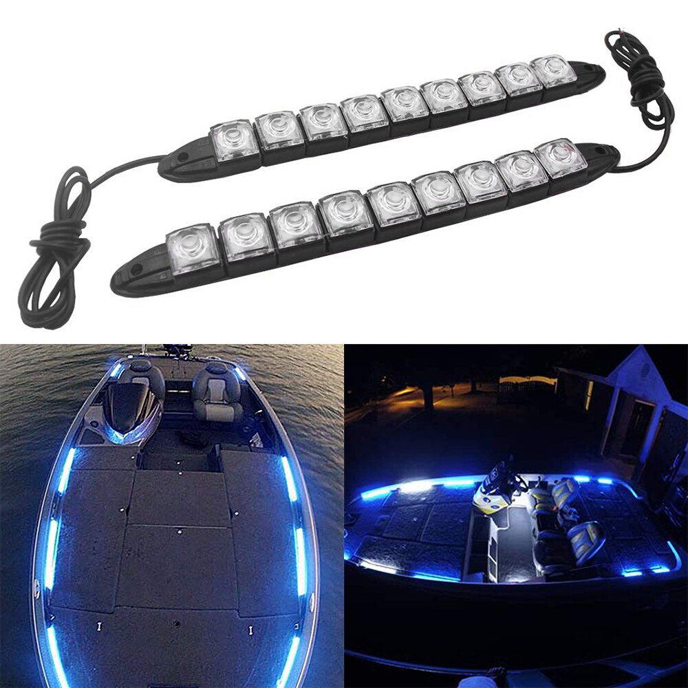 Boat Bow LED Navigation Lights Deck Lights Stern Lights Courtesy Boat Light IP67 Waterproof Boat Dinghy Pontoon Vessel Catamaran