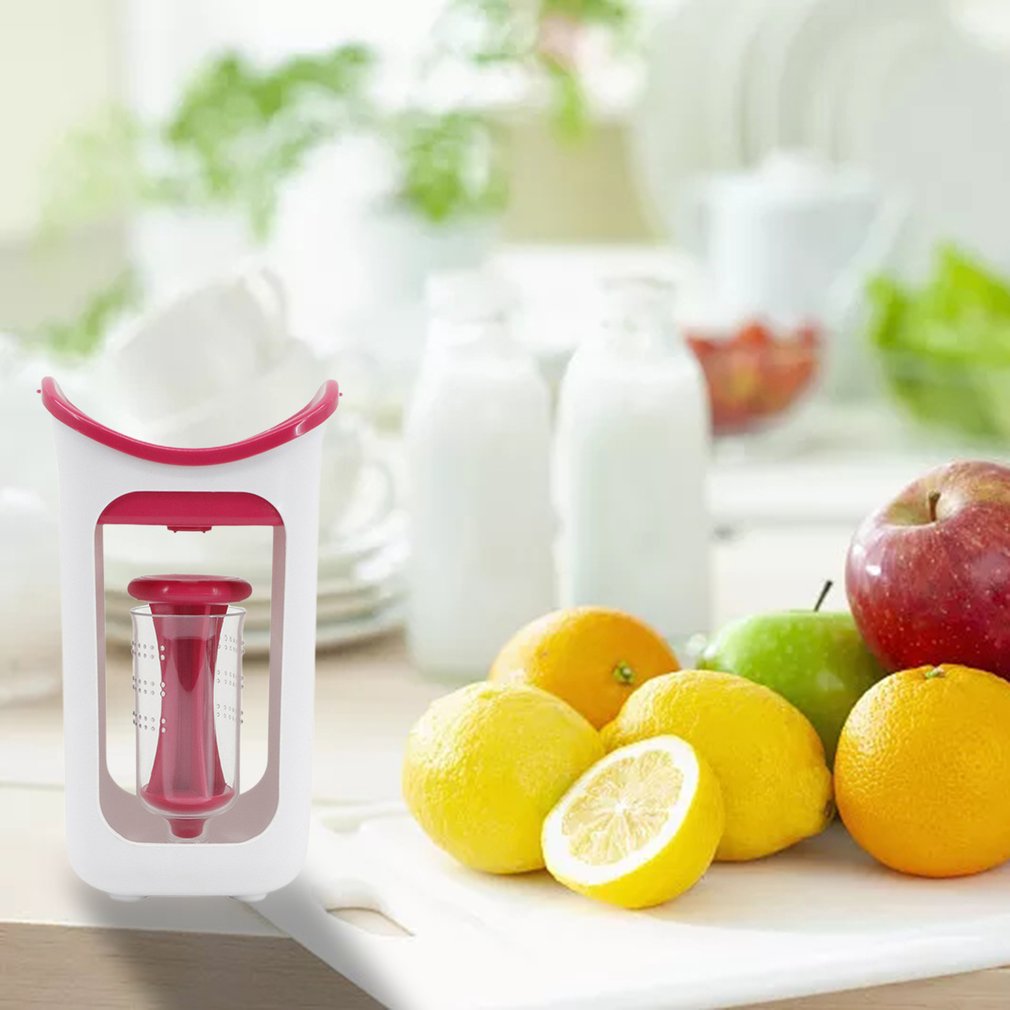 Fruit Squeeze Station Baby Verse Vruchtensap Voedsel Maker Pouch Puree Knijper Sap Dispenser Babyvoeding Knijper
