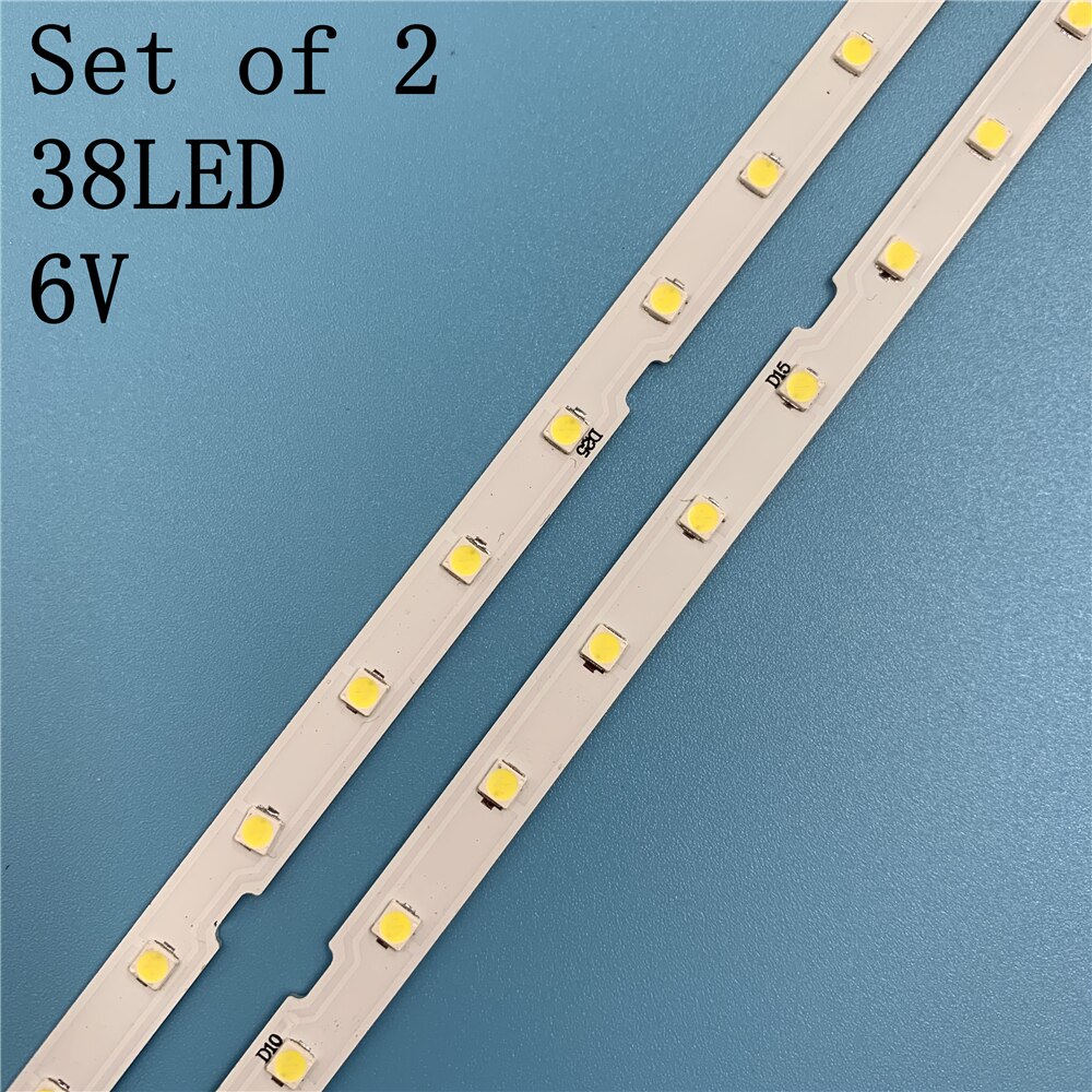Pour samsung 49 "TV UE49NU7300 UE49NU7140 UE49NU7100 UE49NU7140U UE49NU7100U AOT_49_NU7300_NU7100_2X38_LED bande de Rétro-Éclairage 38LED