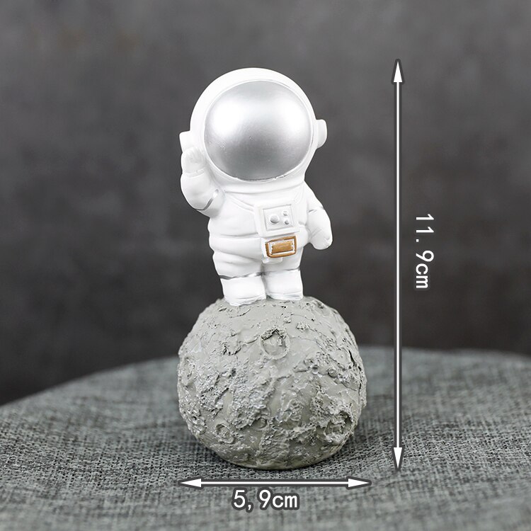 Universe Stars Rocket Astronaut Maan Gelukkige Verjaardag Brief Decoratie Cake Topper Dessert Voor Kinderen Dag Mooie: Astronauts planet B