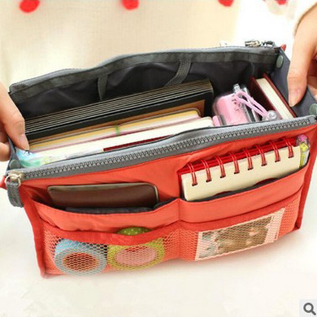 Lady Women Insert Handbag Bag In Bag Purse Large Liner Organizer Bag Travel Outdoor Hiking Backpack Camping Men's Bag #LR1