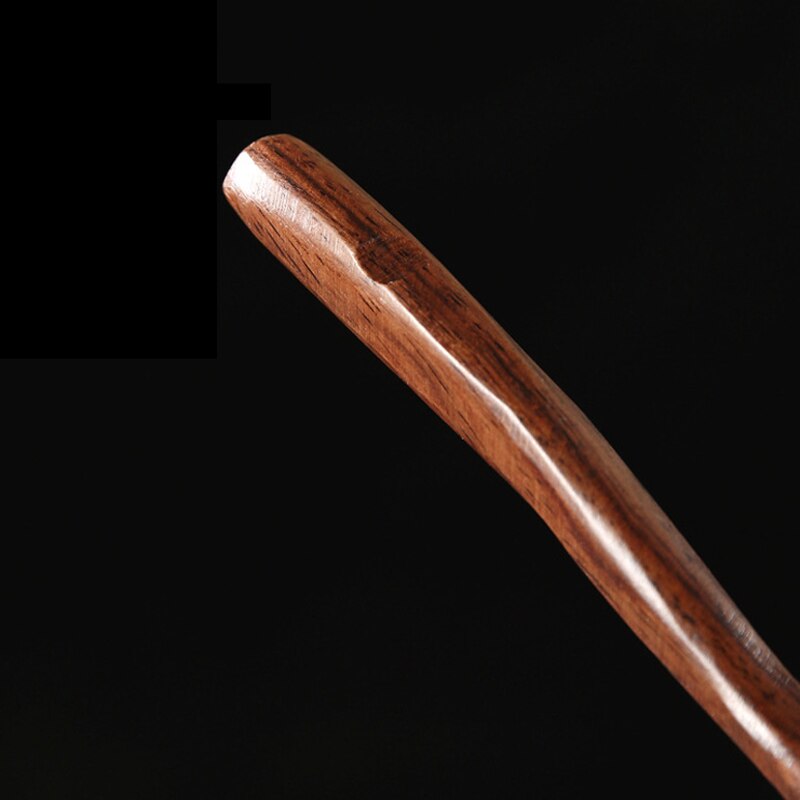 1 stk bærbar kinesisk retro stil delikat ske træ bambus naturlig te scoop te tilbehør