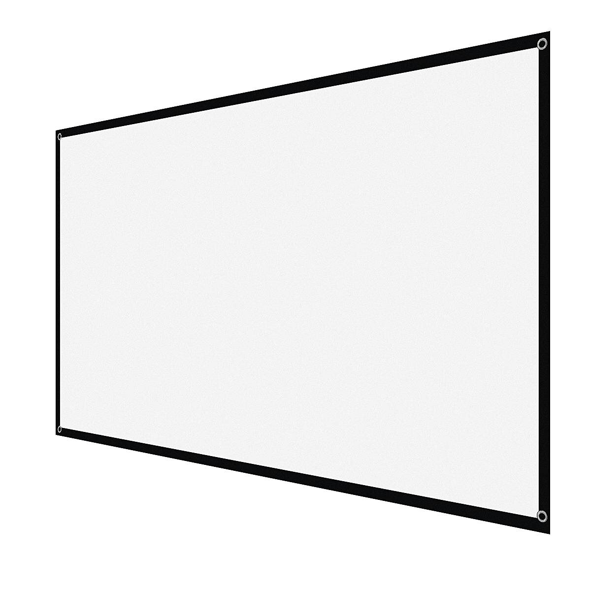 Projector Screen 60 72 84 100 120 Inch 3D Hd Wandmontage Draagbare Projectiescherm Canvas Led Projector Voor Thuis theater