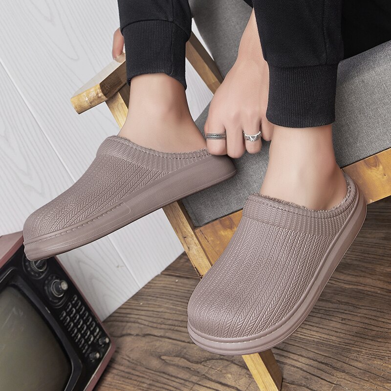 doux pantoufles maison chaussures pour hommes maison en peluche maison pantoufles garder au sandales hommes adulte pantoufle homme hiver chaussures fourrure pantoufles