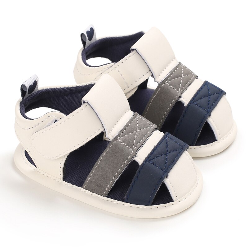 Sandalias de verano para bebé, niña y niño, zapatos de cuna, suela suave, gancho sólido, zapatos informales bonitos de 0 a 18M: 1 / 7-12 meses