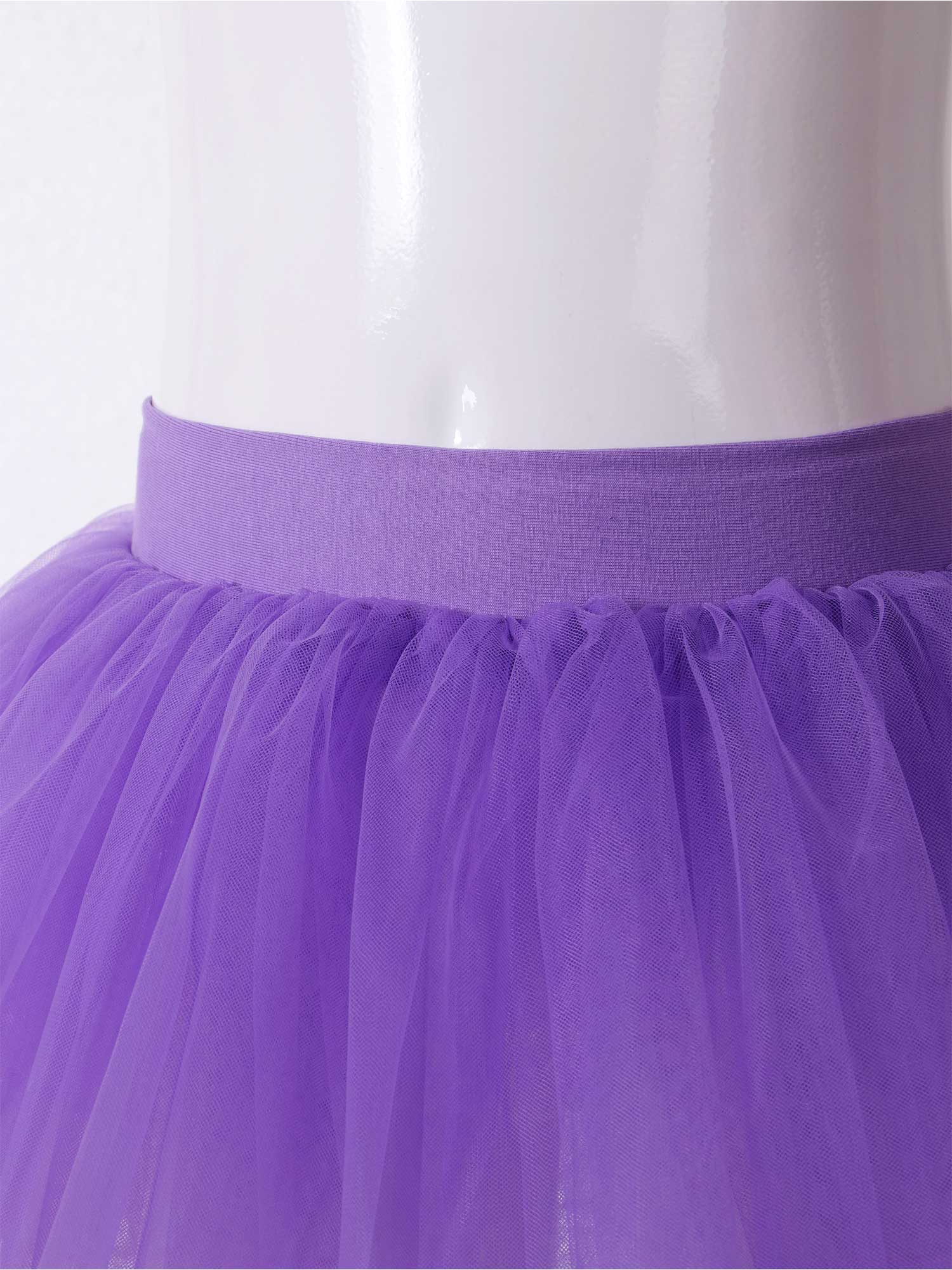 Mini jupe Tutu de danse de Ballet pour filles, 4 couches, en Tulle, tenue de bal de princesse pour anniversaire