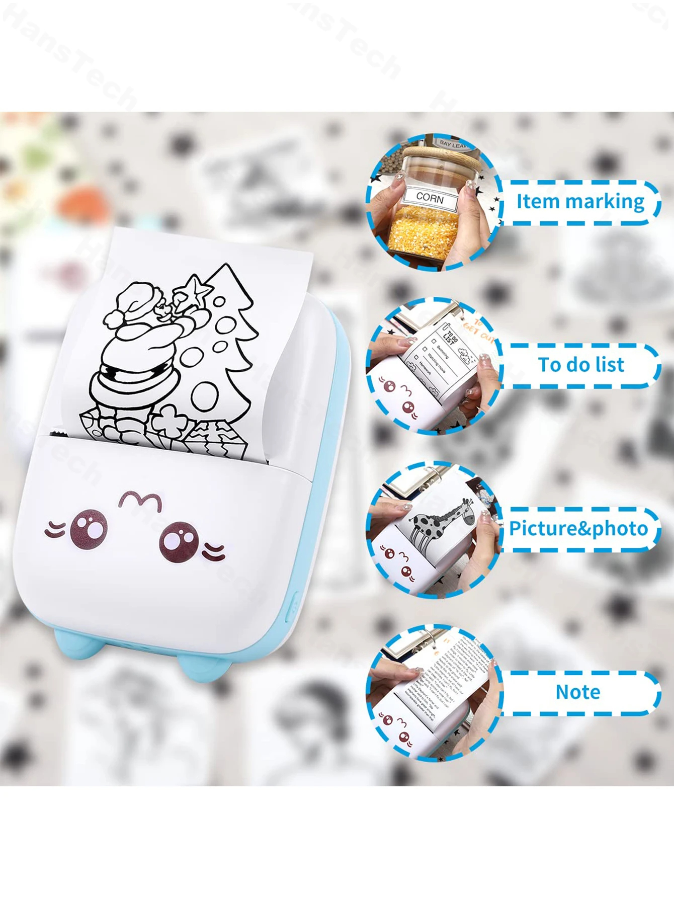 Thermal Paper Peripage Self-Adhesive Printable Sticker Label Papers Clear Print For Poooli Papeang Printer For Phone Photo Papie