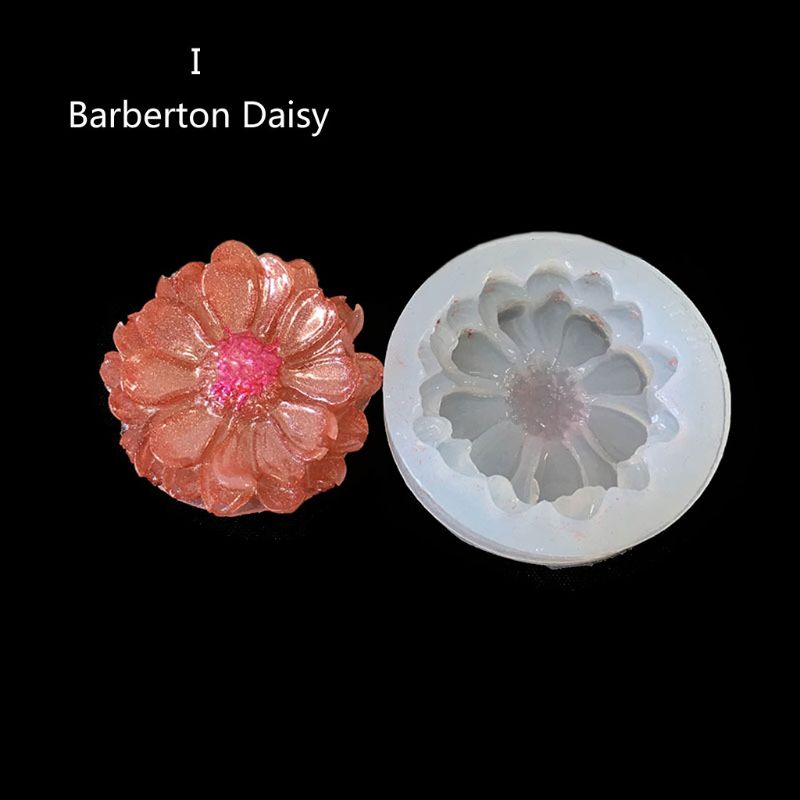 DIY Bloem Siliconen Mallen Hars Camellia Pioen Daisy Lotus Bloem Jewlery Maken X4YA: I