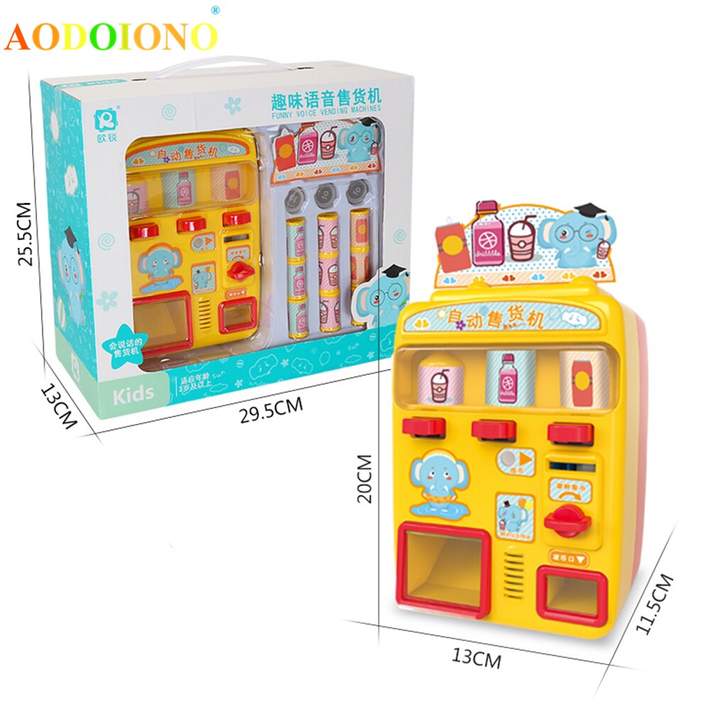 Children&#39;s Toy Vending Machine Simulation Shopping House Set 0-3 Years Old Baby Game Toys Give Children The Best House