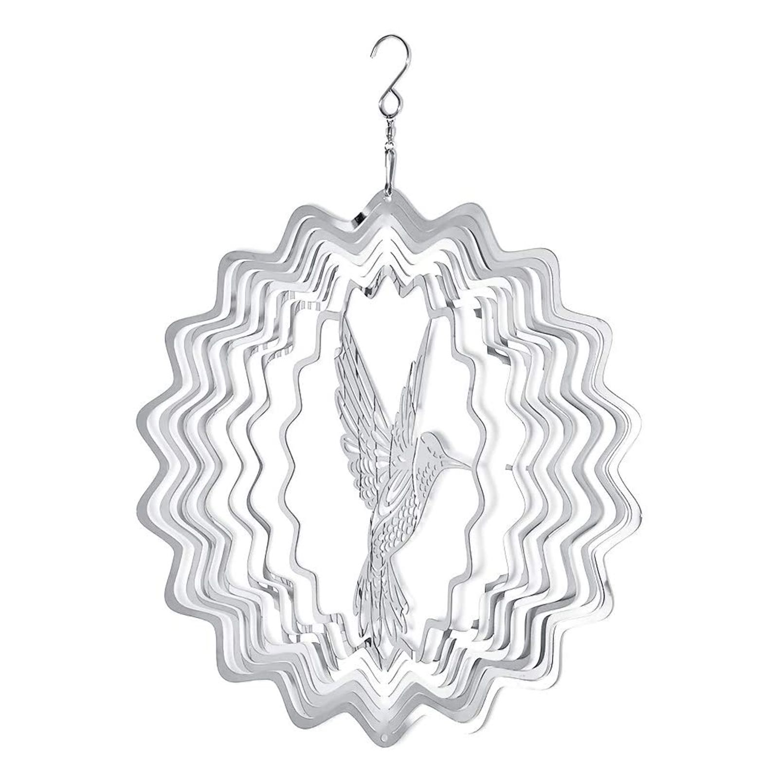 3D Humming Wind Spinner Kinetic Metal Art Spinner Garden Decoration Weatherproof For Indoor And Outdoor Balconies Windows