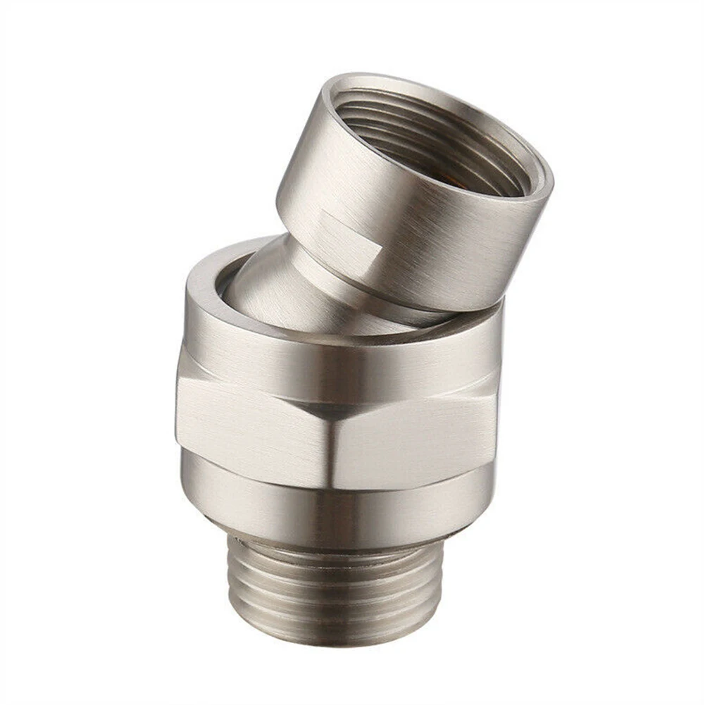 1pc Shower Head Connector Swivel Adapter Water Flow Ball Joint Accessories Bathroom Fixture Brass Shower Connector
