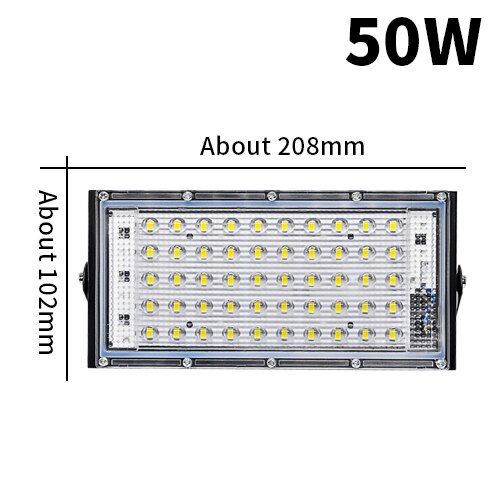 Led Flood Light Outdoor Floodlight Spotlight 10W 50W Wall Washer Lamp Reflector Garden 220V 240V RGB Lighting IP65 Waterproof: Blue