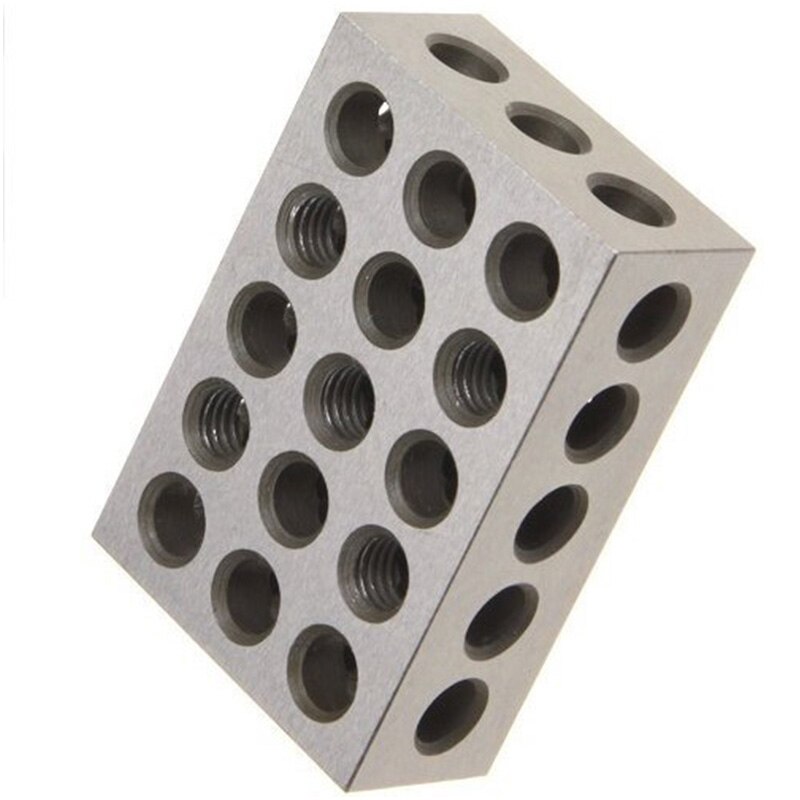 1-2-3 Blocks Matched 2 Pair 23 Holes (1 Inch X2 Inch X3 Inch) 123 Set Precision Machinist Milling